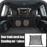 Luggage high elasticity fixed mesh storage bag trunk storage mesh bag For Toyota Land Cruiser Prado 250 Series 2024 9502 black