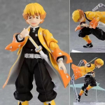 Demon Slayeri tegelane Agatsuma Zenitsu Figma DX-522 Kuju Mudel M&auml;nguasjad 15cm
