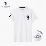 USA. POLO ASSN. Meeste 100% puuvillane tikitud polos&auml;rk 4XL