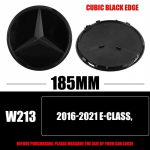3D 185MM 205MM Esiv&otilde;re T&auml;helogo Embleem M&auml;rk Autotarvikud Mercedes-Benz C/B/E Klassi W206 W253 W213 GLC GLE V Klassi jaoks