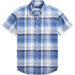 Polo Ralph Lauren SS25 Logoga tikitud klassikaline ruuduline Oxford l&uuml;hikeste varrukatega s&auml;rk Meeste s&auml;rgid 710834489-005 S