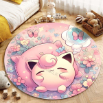 1 tk Pokemon Jigglypuff tr&uuml;kiga &uuml;mmargune vaip elutupp magamistuba laua ja tooli diivan laste tuba dekoratiivne vaipvaip Potdemiel 100cm