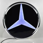 C200 E300 Kuum 2026 Auto Esiv&otilde;re Logo Valgus 3D LED Embleem Mercedes Benz W447 V-klass VITO Embleemi jaoks Helendav Dekoratiivne Valgus