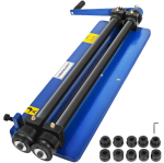 6 rulli helipainutusmasin, painutusmasin, p&ouml;&ouml;rlev painutusmasin 460mm 18 1,2mm pressimispesaga masin sinine