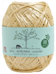 Hamanaka Eco Andaria heegeln&otilde;elade komplekt 2288 k&auml;sit&ouml;&ouml;, keskmise j&auml;medusega, v&auml;rviline. 803, Beež, 30g, Umbes. 125m, 5,