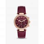 Michael Kors Suur Parkeri Pav&eacute; Roosakulla Tooni K&auml;ekell MK6986 roosa kuldne v&auml;rv