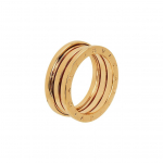 BVLGARI B.Zero1 Kevad Kolmerealine Klassikaline S&otilde;rmus Naiste ehted Roosa Kuld AN852405 Box,Warranty Not Included,50