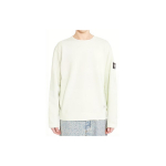 Stone Island SS24 Suletud Ringi Plaan Haruldane Valge Silt &Uuml;hev&auml;rviline Pullover &Uuml;mmarguse Kaelusega Pikkade Varrukatega Vabaaja Huppar Meeste huppar Roheline 8015617T3-V0051 XXL