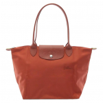 Longchamp Le Pliage &uuml;hev&auml;rviline kokkupandav kott nahkdetailidega Naiste kott Telliskivipunane 1899089P97 Basic Set (Bag)