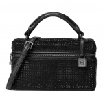 Michael Kors MK Jana Nahast &Otilde;lakott Kristallidega Kaunistatud Naiste K&auml;ekotid Must 32F5UQ1C1U-BLACK Basic Set (Bag)