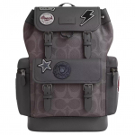 Coach Sprint 29 Monogramm Patchwork Nahast ja Kangast Seljakott Suur Meeste seljakott Hall Vask CCG03-QBGRM Basic Set (Bag+Dust Bag)