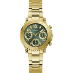 GUESS Kosmiline Roheline Kuld Roostevaba Teras Naiste Kvarts GW0465L5 roheline