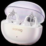 SANAG S6SNova Avatud K&otilde;rvaklapid Klipiga Bluetooth Spordik&otilde;rvaklapid p&auml;rl valge v&auml;rv