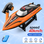 RC kiiruspaat 40 km/h 2,4 G veekindel puldiga paadid laev kiirpaadid puldiga m&auml;nguasjad v&auml;litingimustesse ideaalne lastele t&auml;iskasvanutele orange
