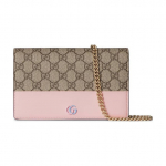 Gucci Gg Marmont Kl&otilde;pskinnitusega Kett-&Otilde;larihm L&otilde;uendrahakott Naiste Beež Mustpuidu Ja Heleroosa Basic+Dust Bag eebenmust/beež