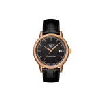 Tissot T-Classic Automaatne Mehaaniline Liikumine 30M Veekindel Kell 40mm Must Tahvel Roostevabast Terasest Korpus Nahkrihm T085.407.36.061.00 Black