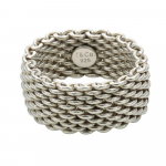 Kasutatud TIFFANY&Co. S&otilde;rmus Somerset EU#56 H&otilde;be925 9,0g H&otilde;bedast v&otilde;rk