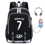Kuum m&uuml;&uuml;k Jalgpallistaar Cristiano Ronaldo kollektsioon teismelistele, alg- ja keskkoolilastele, USB meeste ja naiste vabaajakotid black