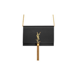 Saint Laurent Ysl Kate Mood Minimalistlik Esipaneeli Logo Tuttkaunistus Klappkinnitusega Nailonist K&auml;ekott &Otilde;lakott Ristkeha Rahakott 742833-FABQY-1000 Basic Set (Bag+Dust Bag)