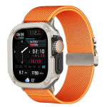 Nailonrihm+korpus Apple Watchi rihma Ultra 3 49mm 45mm 46mm 44mm 42mm 40mm 41mm 38mm iWatchi seeriatele 11 SE 3 10 9 8 7 6 5 4 3 2 1 38mm 40mm 41mm orange