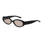 Gentle Monster X Maison Margiela Koost&ouml;&ouml; Klassikaline Logo Disain Ovaalsed P&auml;ikeseprillid Unisex P&auml;ikeseprillid Mustad MM206-01(BR) Basic Packaging-Eyeglass Case+Box,54,Black