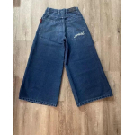 Tikandiga baggy teksad Y2K riided meestele naistele Harajuku hiphop tikandiga vintage sinised baggy teksad madala v&ouml;&ouml;kohaga laia s&auml;&auml;rega p&uuml;ksid S