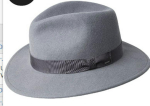 Meeste villa-denim-fedora kikilipsuga - Euroopa ja Ameerika stiilis s&uuml;gis/talvine jazz-k&uuml;bar L (58-60cm) hall v&auml;rv