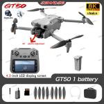 UUS GT50 PRO Mini 5 pro RC droon 8K HD kahekordse kaameraga WiFi GPS 20-minutiline lennuaeg &Otilde;hufotograafia neljarootoriline puldiga juhitav UAV-m&auml;nguasi