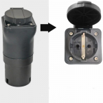 Kaasaskantav 220V T&uuml;&uuml;p 2 Isaspesa Schuko Pistikupessa EV Laadimise Adapter EV Laadija jaoks EV Pistik Type2 to EU