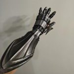 3D Prinditud Multifunktsionaalne Mehaaniline K&auml;e Kiiver Plastikust Pikad Kindad Keskaegne Vintage Tehniline Riided K&auml;e Kiiver Cosplay Kost&uuml;&uuml;m right hand
