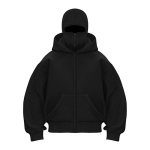 Y2K Gothic Harajuku Double Hat Design Spordir&otilde;ivad Talvine uus kapuuts Ninja mask lahtine ja mitmek&uuml;lgne talvine tuulekindel kapuuts L must