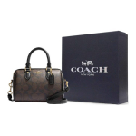 COACH Rowan K&auml;ekotid Gift Box Set (Basic Set + Black Gift Box) tumepruun v&auml;rv