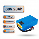 Saksa Laos 60V 20Ah Sinine Rektangulaarne Liitiumaku 2600mAh 16s7p Hiina Elementidega, 50A BMS & 3A XT60 Pistik 60 V 20Ah