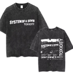 System of A Down Toxicity Albumi Graafikaga Pesemisefektiga T-s&auml;rgid Naistele Rock &Uuml;legabariidiline T-s&auml;rk Meestele Vintage Alternatiivne Metall T-s&auml;rgid S mitmev&auml;rviline