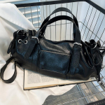 Disain PU Nahast Padjakujulised K&auml;ekotid Naistele Uus Mood Lihtne Trendiline Naiste &Otilde;la Crossbody Kott 34x12x18cm