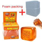 Schylling Nee Doh Nice Orange Cube Pehme sensoorne Fidget m&auml;nguasi Pime karp Stressi leevendus Lauam&auml;ng oranž