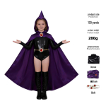 Piiri&uuml;lene Teismelised Titaanid! Cosplay kombinesoon: Robin ja Starfire tegelased 150cm (Child) black