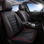 Ehtsad t&auml;isnahast istmekatted Ford Escorti, Kuga, Focusi, Fiesta jaoks Upgraded Thick Wear-Resistant Leather white
