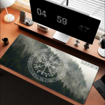 Viiking-Vegvisir Logo Hiirematt INS Trendikas Suur Paksenatud Hiirematt &Uuml;legabariidiline M&auml;nguklaviatuuri S&uuml;learvuti Lauamatt PC-arvuti jaoks 40cmx90cm(15.7x35.4inch)