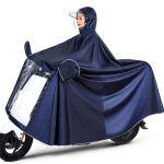 Elektrilise jalgratta vihmamantel Meeste ja Naiste Spetsiaalne Mootorratta Akuauto &Uuml;lisuur Rattas&otilde;idu Pikk T&auml;iskeha Veekindel Poncho XXXXL, 4XL sinine