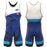 Meeste Naiste Maadlus Singlet &Uuml;likond K&otilde;rge Elastsusega Treening V&otilde;istlus&uuml;likond Vabamaadlus XXS blue