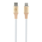 Guess GUCLLALRGDD USB-C kaabel -Lightning 1.5m Kiirlaadimine kuldne/helekuldne Reljeefne logo
