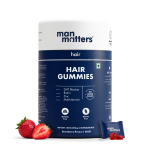 Man Matters Biotiiniga juuksegummies (60N) | Biotiini, DHT blokaatorite, A-, C-, E-vitamiini, kiudainete ja tsingiga | Tugevamate ja tervemate juuste jaoks | S&otilde;bralik soolestikule