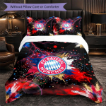 Bayern M&uuml;nchen Muster 3-osaline Voodipesukomplekt Pehme Mikrokiud Tekikott Padjap&uuml;&uuml;ridega Magamistoa jaoks 180cm*210cm