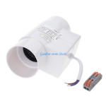 B0KB 50mm Ventilaator Vaikne Toru Eemaldaja &Otilde;hu Tugevdajad Ventilaator Ventilatsioon V&auml;ljat&otilde;mbe&otilde;hu Puhur Ventilaator Kodu Kanakuudid China Mainland white