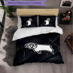 Derby County teemaline voodipesu 3-osaline tekikottide komplekt Dekoratiivne voodipesu teismeliste toa jaoks Kodu kaunistamine 140cm*210cm