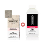 Wella Charm Pleegitatud Juuksev&auml;rvi Toonija T18 42ml + Charm 20 Vol Kooroks&uuml;dant 109.5ml Komplekt black