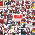 Marvel Spider-Man Raudmees Kleebised 63 tk Veekindlad Multikakunsti Graffiti Kleebised S&uuml;learvutile, Pagasile, Autokiivrile DIY Kingitus
