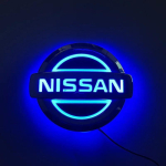 5D LED Auto Tagumine Embleem M&auml;rk Kleebis Valgus Nissan Qashqai Teana X-Trail Juke Sentra Sylphy Almera Versa Logo Tarvikud 10.6x9 h&otilde;be