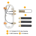 LILYGO&reg; T-Embed CC1101 Plus V&auml;lise Antenniga Uuenduslik Korpuse Komplekt Antenniga Siseantenni Versiooni jaoks puhas